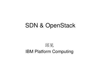 sdn openstack