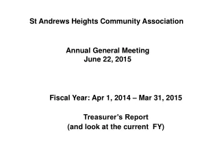 Annual General Meeting June 22, 2015