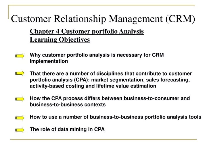 customer relationship management crm