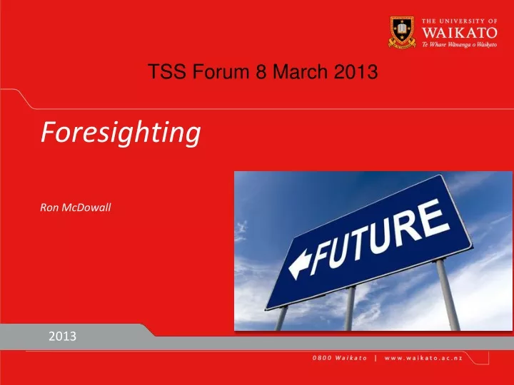 tss forum 8 march 2013