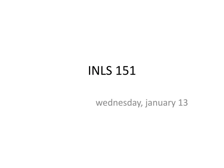 inls 151