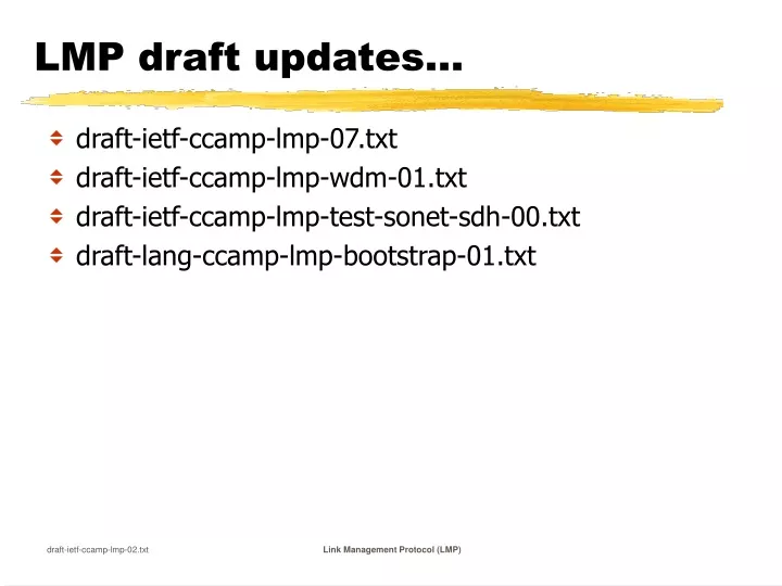lmp draft updates