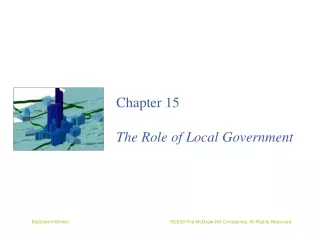 Chapter 15 The Role of Local Government