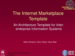 The Internet Marketplace Template