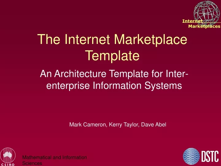the internet marketplace template