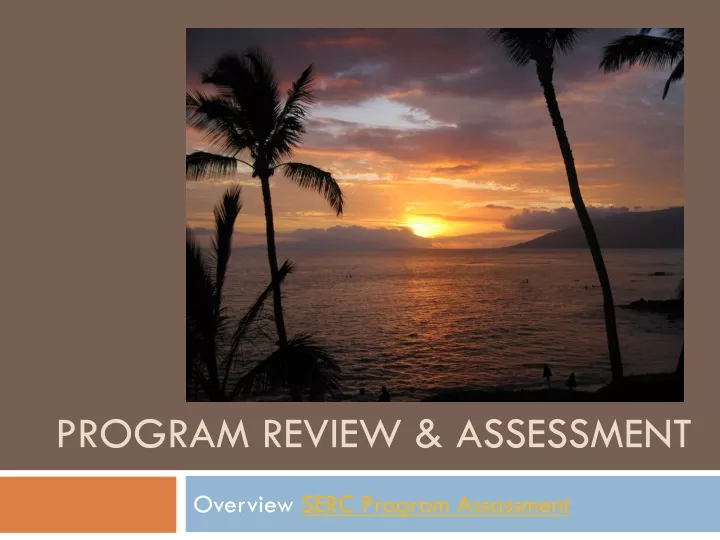 program review assessment
