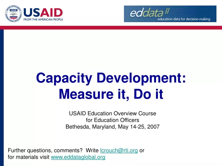 capacity development measure it do it