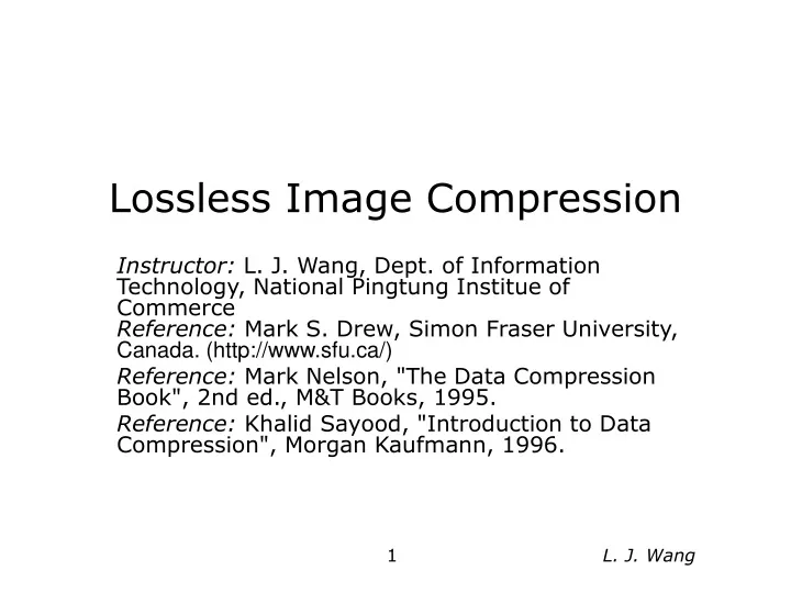 lossless image compression