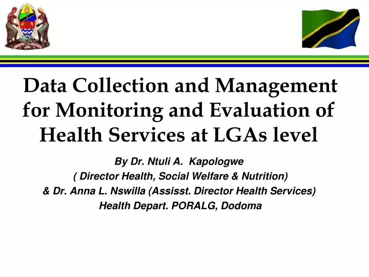 data collection and management for monitoring
