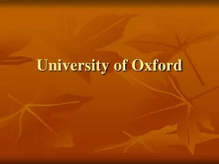 University  of Oxford
