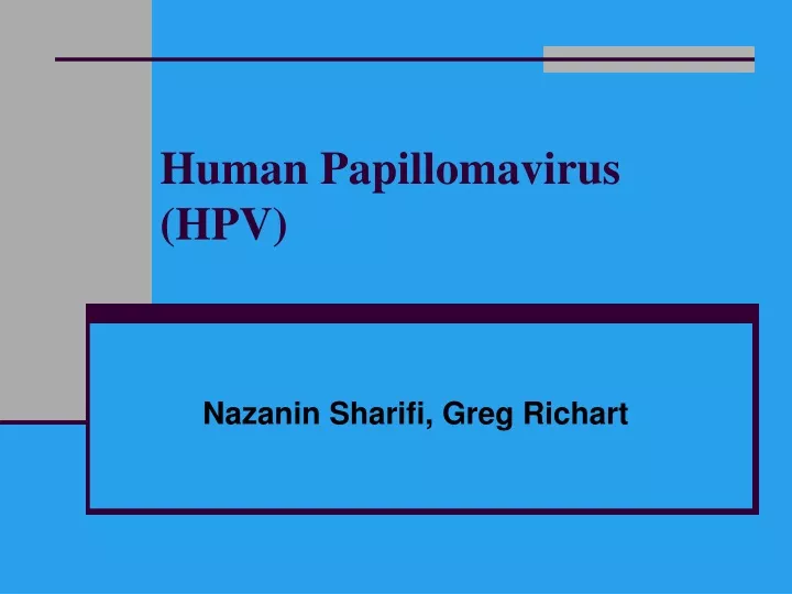 human papillomavirus hpv