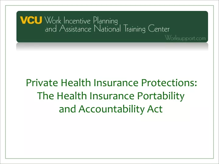 private health insurance protections the health