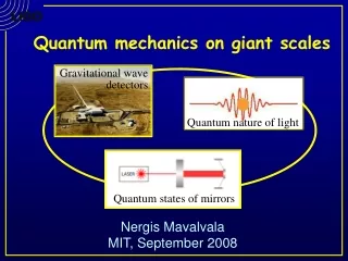 Quantum mechanics on giant scales