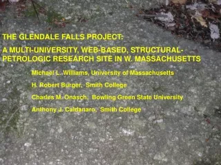 THE GLENDALE FALLS PROJECT: