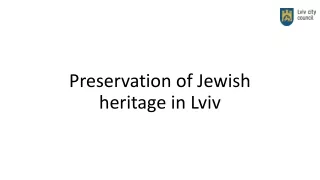 Preservation of Jewish heritage in  Lviv