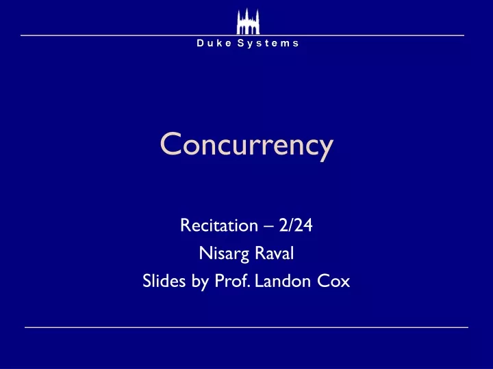 concurrency