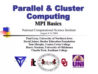 Parallel &amp; Cluster Computing MPI Basics