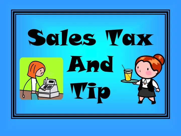 sales tax and tip