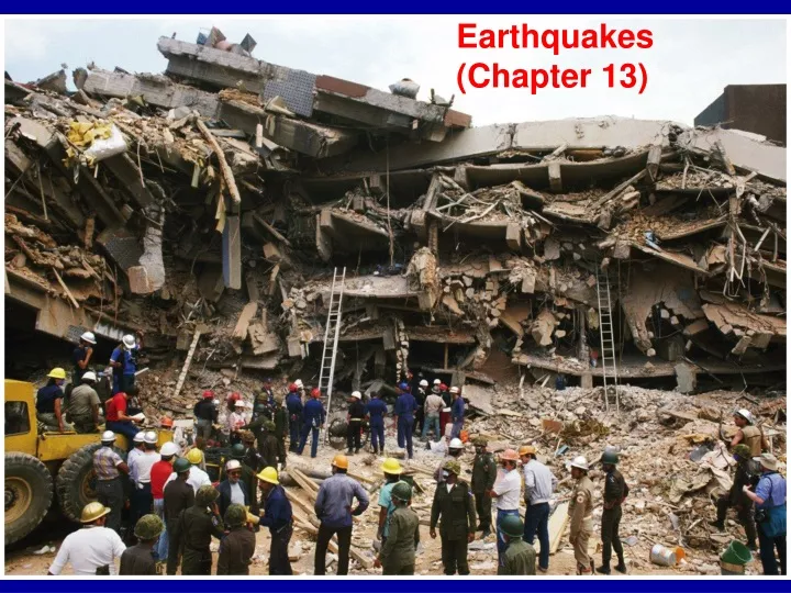 earthquakes chapter 13
