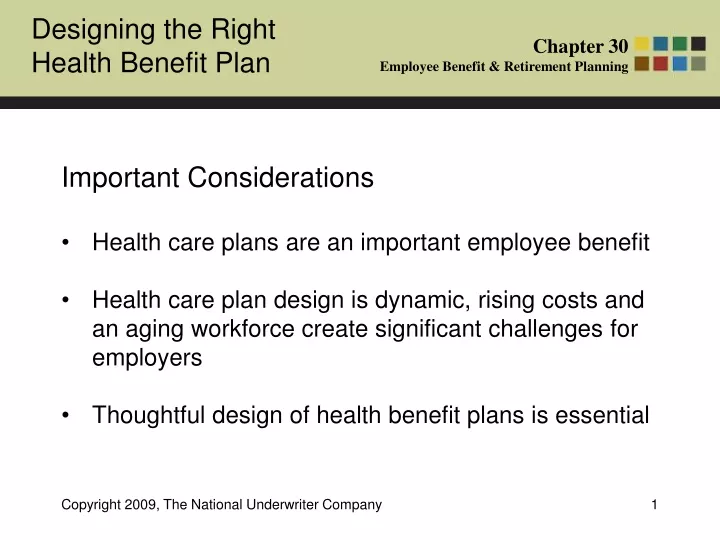 important considerations health care plans