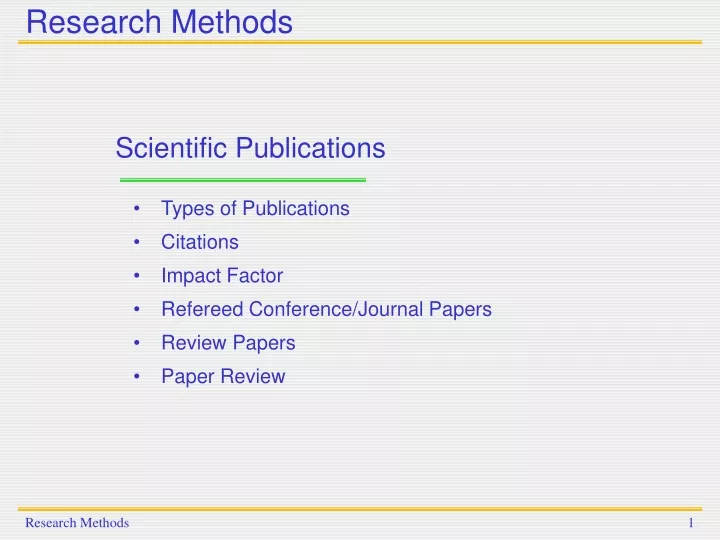 research methods