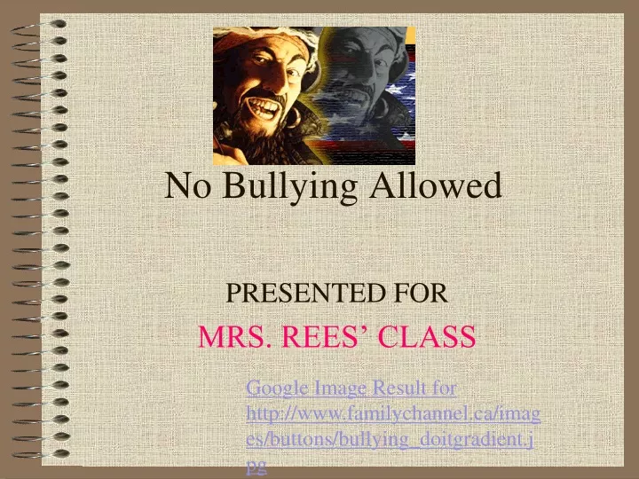 no bullying allowed