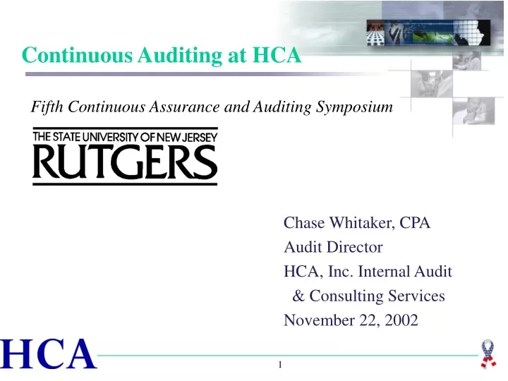 continuous auditing at hca