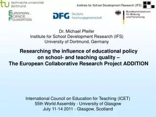 International Council on Education for Teaching (ICET)