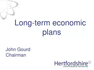 Long-term economic plans