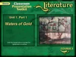 Exploring Asian Folktale "Waters of Gold - slide 1