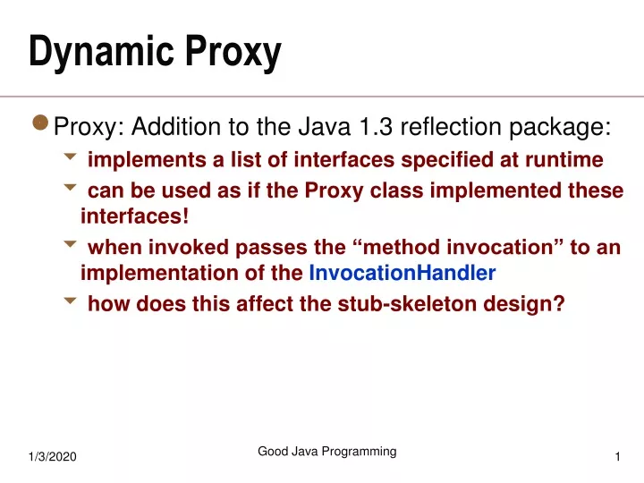 dynamic proxy