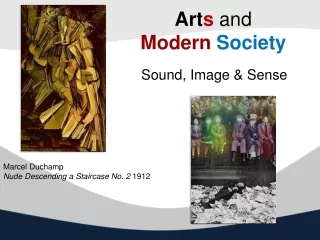 Art s  and  Modern Society