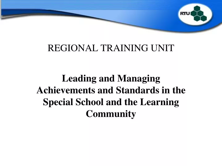 regional training unit