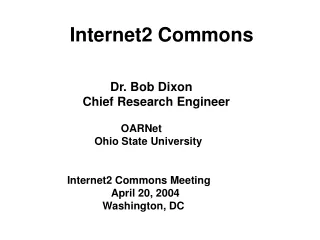 Internet2 Commons