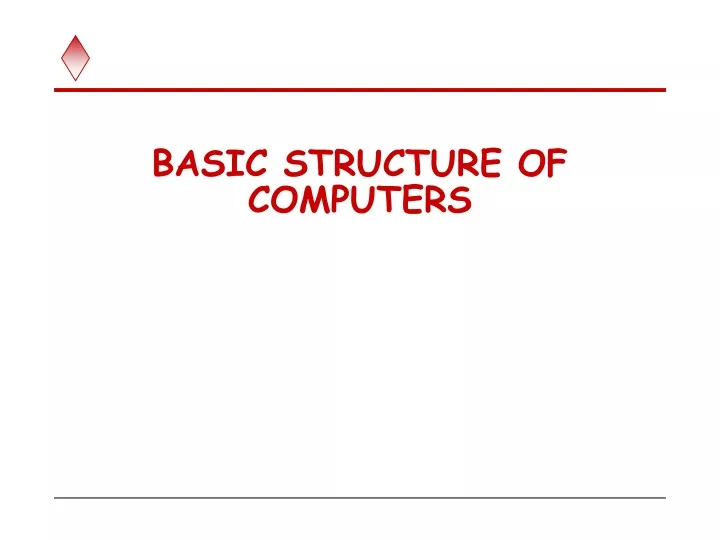 basic structure of computers