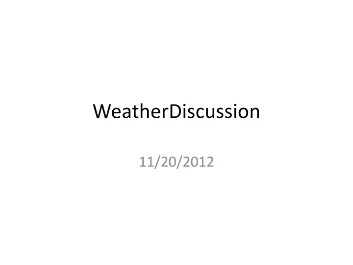 weatherdiscussion