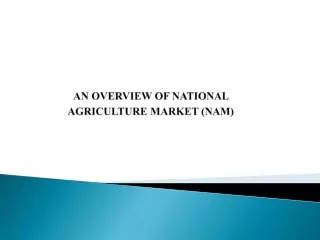 AN OVERVIEW OF NATIONAL AGRICULTURE MARKET (NAM)