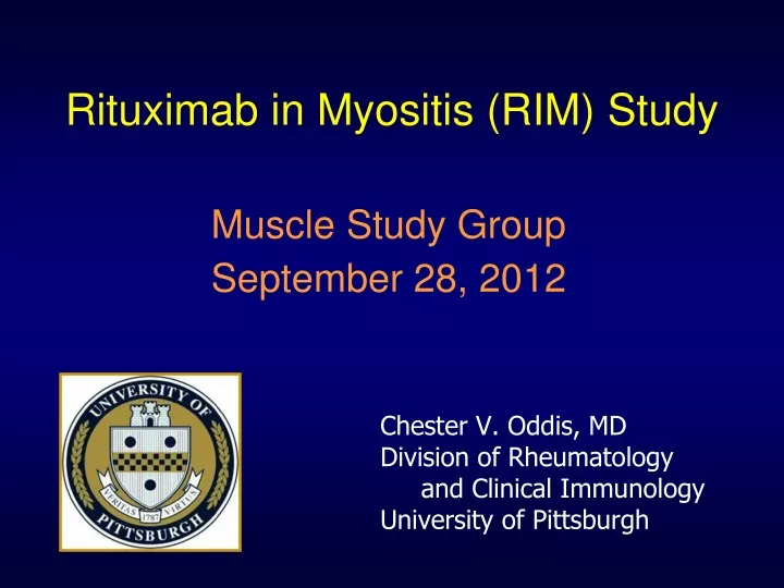 rituximab in myositis rim study