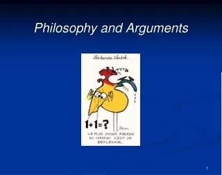 Philosophy and Arguments