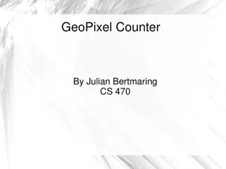 GeoPixel Counter