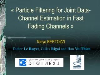 «  Particle Filtering for Joint Data-Channel Estimation in Fast Fading Channels  »
