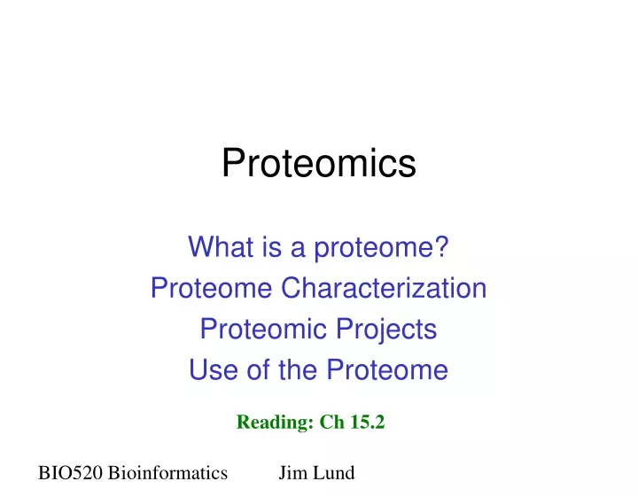 proteomics