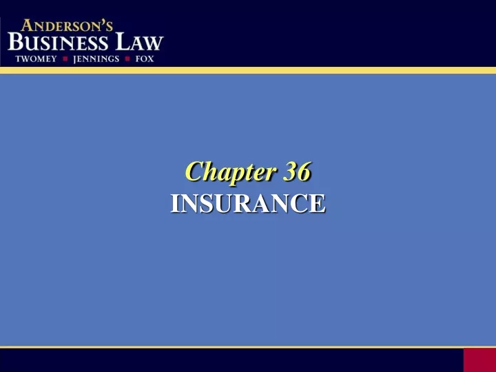 chapter 36 insurance