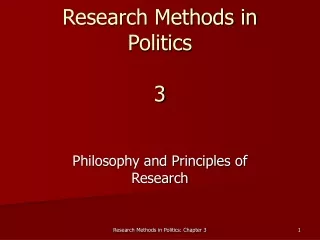 Research Methods in Politics 3