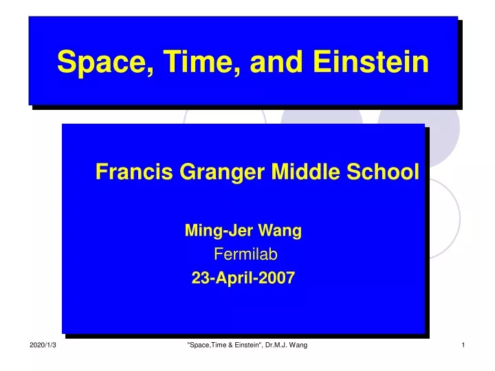 space time and einstein