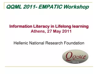 QQML 2011-  EMPATIC Workshop