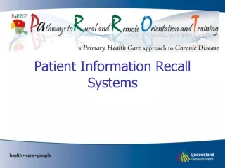 Patient Information Recall Systems