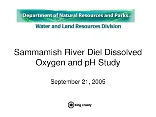 Sammamish River Diel Dissolved Oxygen and pH Study September 21, 2005