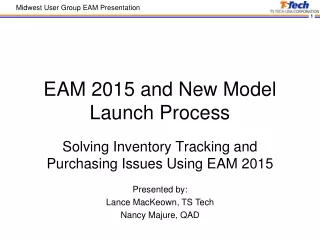 EAM 2015 and New Model Launch Process