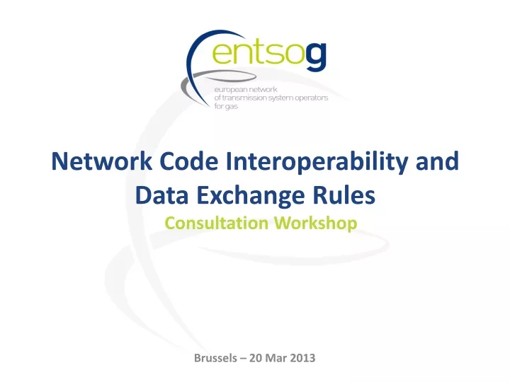 network code interoperability and data exchange rules